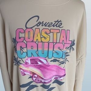 Corvette Coastal Cruise Sweatshirt - Cream